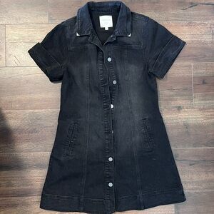 Habitual Black Denim Dress